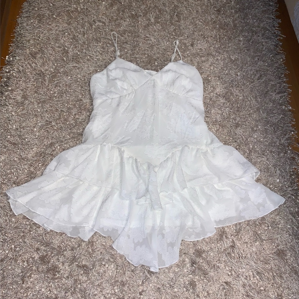 Ivory/white Layered Chemise - size M - NWOT